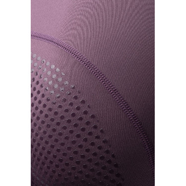 Legging d'équitation Horze Maia fond intégral femme Prune noir Violet
