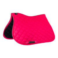 Tapis de selle obstacle en coton collection basique Equestro Fuchsia Rose Tapis de selle obstacle en coton collection basique Equestro Fuchsia Rose