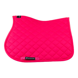 Tapis de selle obstacle en coton collection basique Equestro Fuchsia Rose