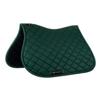 Tapis de selle obstacle en coton collection basique Equestro Vert Tapis de selle obstacle en coton collection basique Equestro Vert