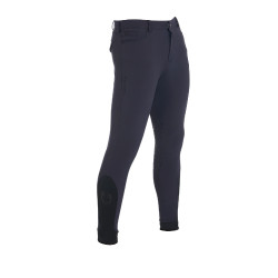 Pantalon ajusté avec grip homme avec logo Caspar Equestro Marine blazer Bleu marine