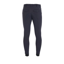 Pantalon ajusté avec grip homme avec logo Caspar Equestro Marine blazer Bleu marine