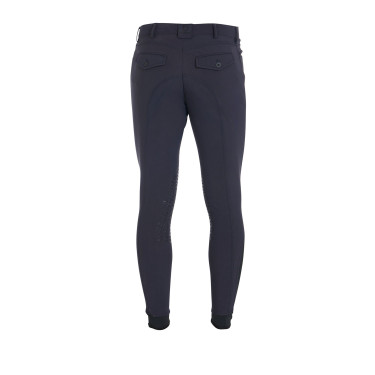Pantalon ajusté avec grip homme avec logo Caspar Equestro Marine blazer Bleu marine