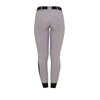 Pantalon femme avec grip intégral Aria en tissu technique Equestro Gris givre Pantalon femme avec grip intégral Aria en tissu technique Equestro Gris givre