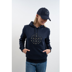 Sweat Harcour Samy Marine mosaïc Bleu marine