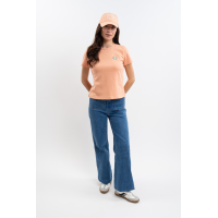 Tee-shirt Harcour Telma Abricot Orange Tee-shirt Harcour Telma Abricot Orange