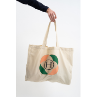 Totebag Casual Harcour Bertille Naturel / fleur