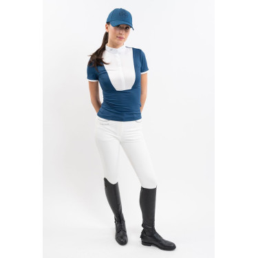 Polo de concours Harcour Shine Bleu lagon