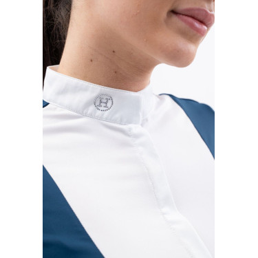 Polo de concours Harcour Shine Bleu lagon