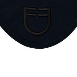 Bonnet anti-mouches en tissu technique avec logo Equestro Marine / noir Bleu
