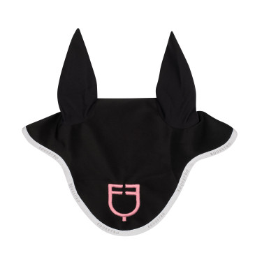 Bonnet anti-mouches en tissu technique avec logo multicolore Equestro Bonnet anti-mouches en tissu technique avec logo multicolore Equestro