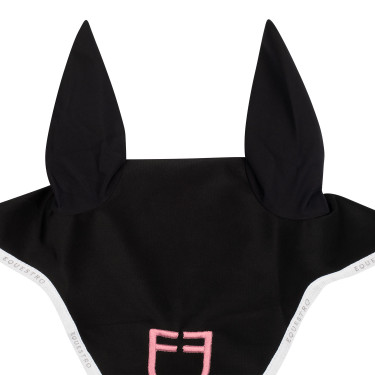 Bonnet anti-mouches en tissu technique avec logo multicolore Equestro Bonnet anti-mouches en tissu technique avec logo multicolore Equestro