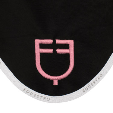 Bonnet anti-mouches en tissu technique avec logo multicolore Equestro Bonnet anti-mouches en tissu technique avec logo multicolore Equestro