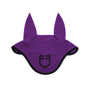 Bonnet anti-mouches en tissu technique édition Black Line Equestro Bonnet anti-mouches en tissu technique édition Black Line Equestro