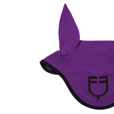 Bonnet anti-mouches en tissu technique édition Black Line Equestro Bonnet anti-mouches en tissu technique édition Black Line Equestro