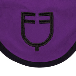 Bonnet anti-mouches en tissu technique édition Black Line Equestro Raisin pétillant Violet