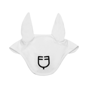 Bonnet anti-mouches en tissu technique White Line Edition Equestro Blanc