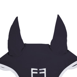 Bonnet anti-mouches en tissu technique White Line Edition Equestro Marine Bleu marine