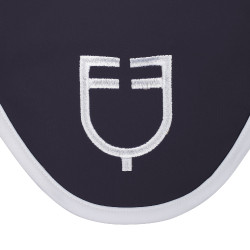 Bonnet anti-mouches en tissu technique White Line Edition Equestro Marine Bleu marine