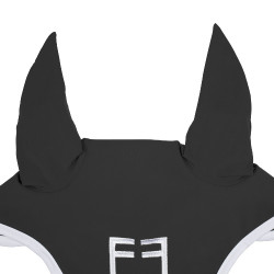 Bonnet anti-mouches en tissu technique White Line Edition Equestro Asphalte Gris