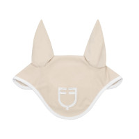 Bonnet anti-mouches en tissu technique White Line Edition Equestro Beige