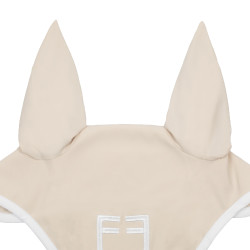 Bonnet anti-mouches en tissu technique White Line Edition Equestro Beige