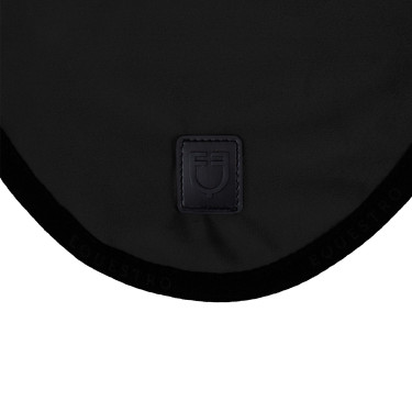 Bonnet anti-mouches en velours et tissu technique Equestro Noir / noir Bonnet anti-mouches en velours et tissu technique Equestro Noir / noir
