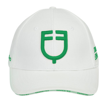 Casquette unisex de la nouvelle collection Equestro Blanc / vert