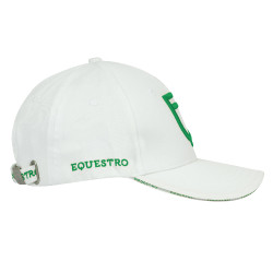 Casquette unisex de la nouvelle collection Equestro Blanc / vert