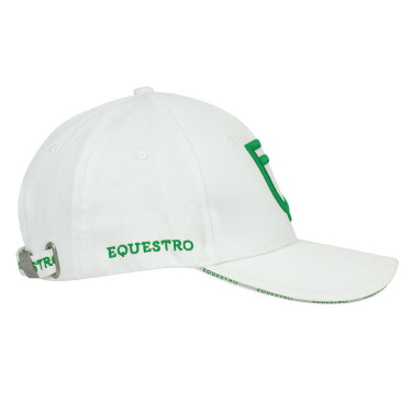 Casquette unisex de la nouvelle collection Equestro Blanc / vert