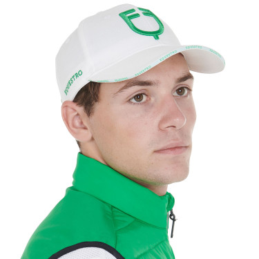 Casquette unisex de la nouvelle collection Equestro Blanc / vert