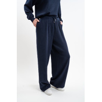 Pantalon fluide Harcour Jonquille femme Marine Bleu marine