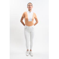 Polo de concours Harcour Paris femme Abricot Orange