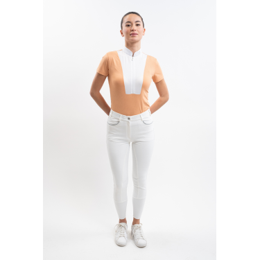 Polo de concours Harcour Paris femme Abricot Orange