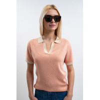 Polo Harcour Peach femme Abricot