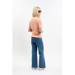 Polo Harcour Peach femme Abricot Orange Polo Harcour Peach femme Abricot Orange