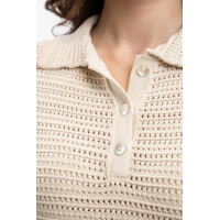Polo Harcour Pony femme Lin Beige Polo Harcour Pony femme Lin Beige