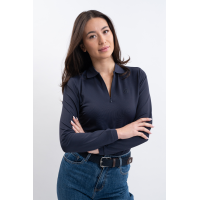 Polo technique Harcour Pepite femme Marine Bleu marine