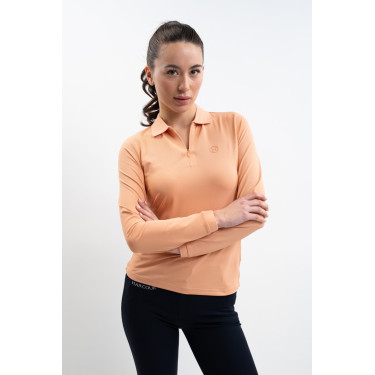 Polo technique Harcour Pepite femme Abricot Orange Polo technique Harcour Pepite femme Abricot Orange