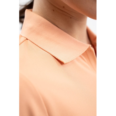 Polo technique Harcour Pepite femme Abricot Orange Polo technique Harcour Pepite femme Abricot Orange