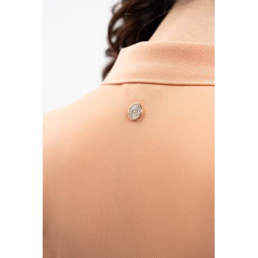 Polo technique Harcour Pepite femme Abricot Orange Polo technique Harcour Pepite femme Abricot Orange