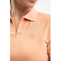 Polo technique Harcour Popsy femme Abricot Orange Polo technique Harcour Popsy femme Abricot Orange