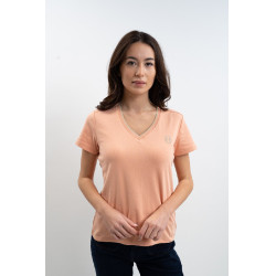 Tee-shirt Harcour Taraza femme Abricot Orange