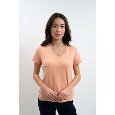 Tee-shirt Harcour Taraza femme Abricot Orange