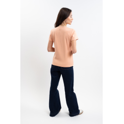 Tee-shirt Harcour Taraza femme Abricot Orange Tee-shirt Harcour Taraza femme Abricot Orange