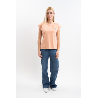 Tee-shirt Harcour Tchaka femme Abricot Orange