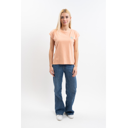 Tee-shirt Harcour Tchaka femme Abricot Orange