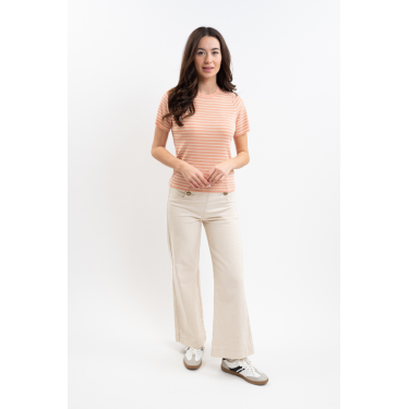 Tee-Shirt Harcour Tzimi femme Abricot / linen Orange Tee-Shirt Harcour Tzimi femme Abricot / linen Orange