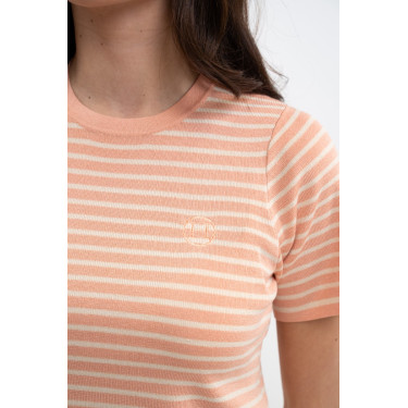 Tee-Shirt Harcour Tzimi femme Abricot / linen Orange Tee-Shirt Harcour Tzimi femme Abricot / linen Orange