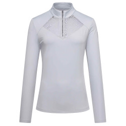Polo en tech Imperial Riding Gaby Crystal Bleu